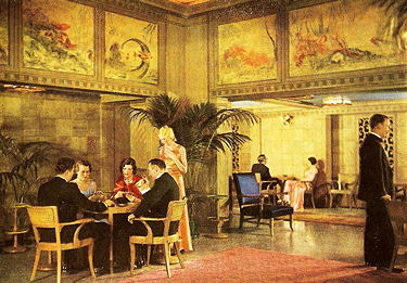 Photograph of First-Class Smoking Room