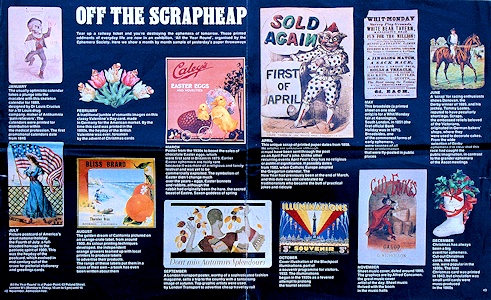 Image of double page spread from 1978 promoting the Society's All the Year Round exhibition