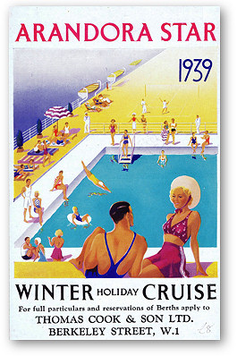Image of cover of Blue Star Line brochure