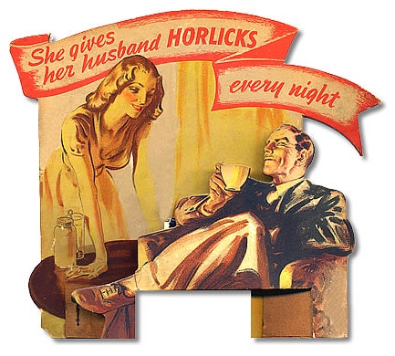 Image of point of sale card for Horlicks