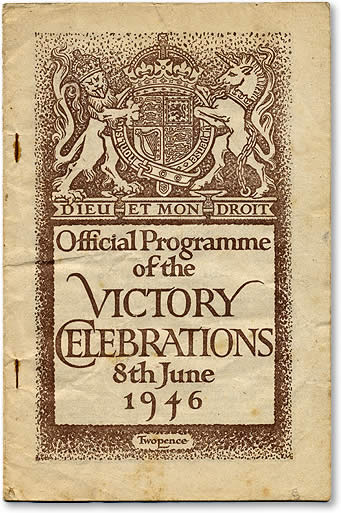 Official Programme of the Victory Celebrations 1946