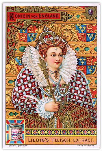 Image of Liebig Trade Card - Queen of England
