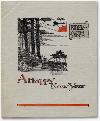 POW New Year Greeting card 1943