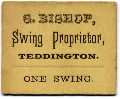 Image of Victorian swing ticket