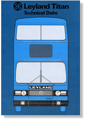 Image of frontcover of Leyland Titan bus technical data leaflet
