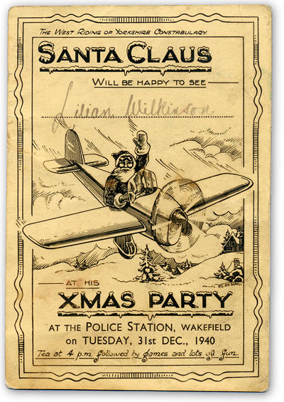Image of Christmas party invite