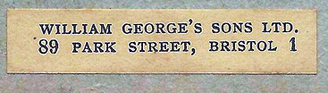 Image of bookseller's label