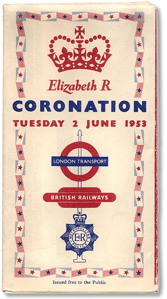Image of cover of 1953 Coronation public transport map