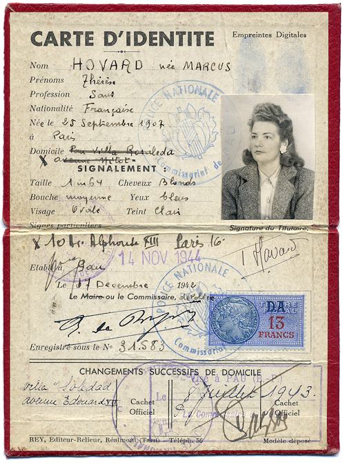 Image of French identity card