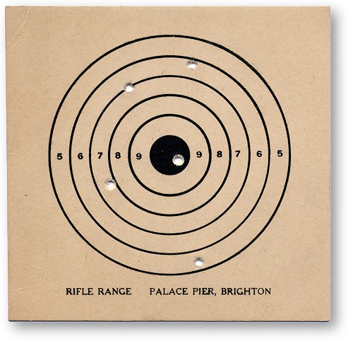 Image of rifle range target card