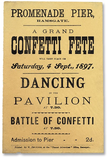 Image of handbill for Confetti Fete 1897