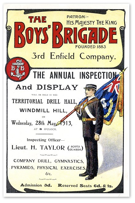 Leaflet for Boys' Brigade Annual Inspection and Display 1913