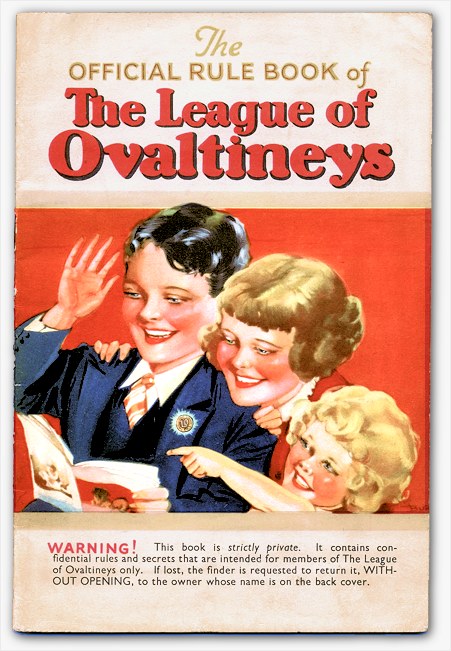 Image of cover of League of Ovaltineys booklet