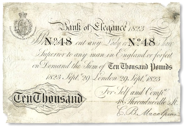 Image of spoof bank note