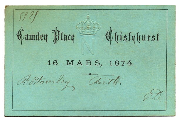 Image of ticket for Camden Place, Chislehurst