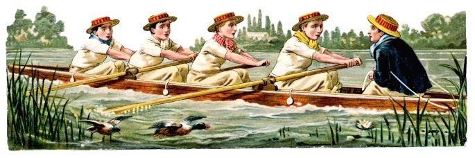 Victorian rowing scrap