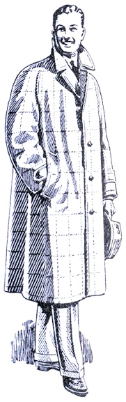 Image of man in Burberry overcoat