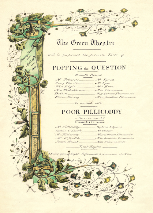 Programme for 1862