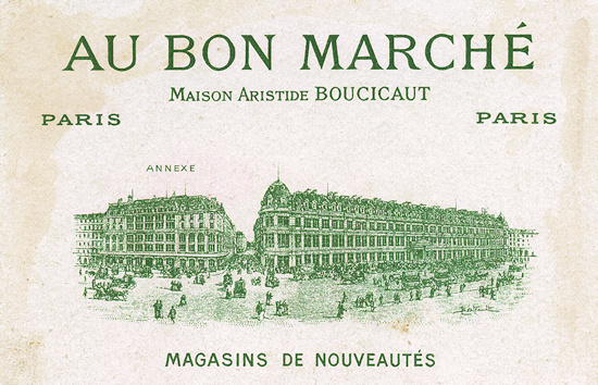 Bon March advertising card-reverse